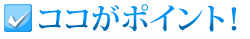 ココがポイント